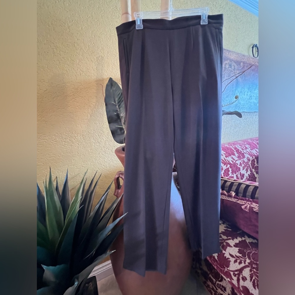 Dressy coffee brown pant, size 14, brand INSIGHT.